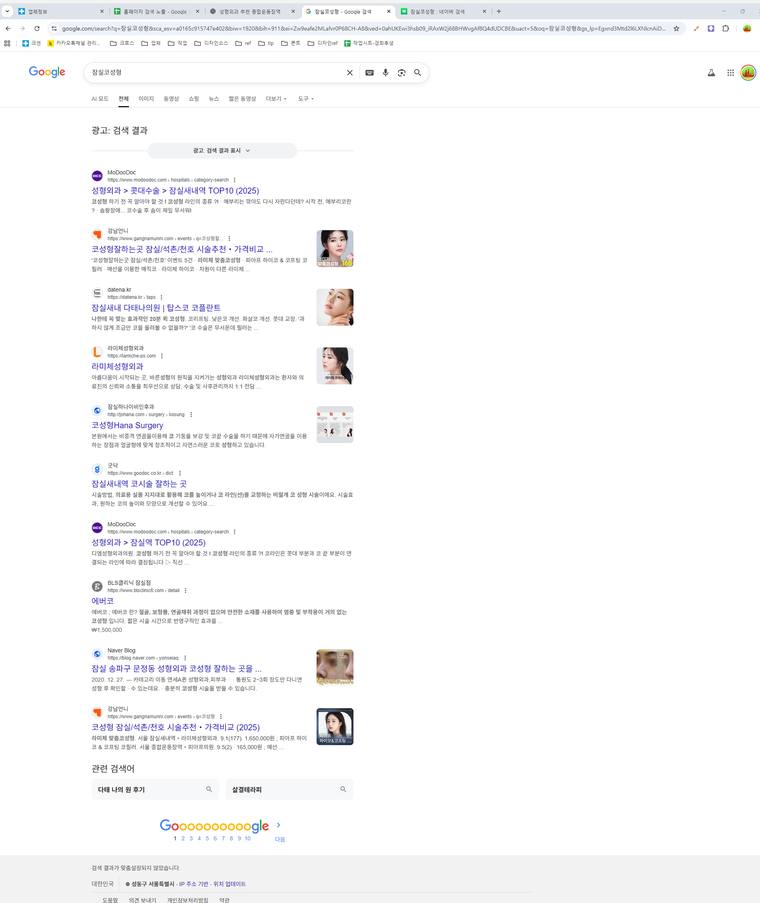 라미체성형외과 — Google에서 «잠실코성형» 검색 결과 캡처