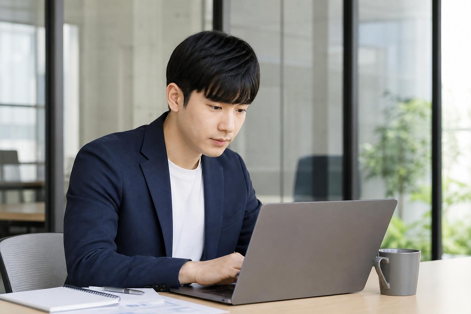 대화형 AI 답변 화면 속 광고 영역 일러스트