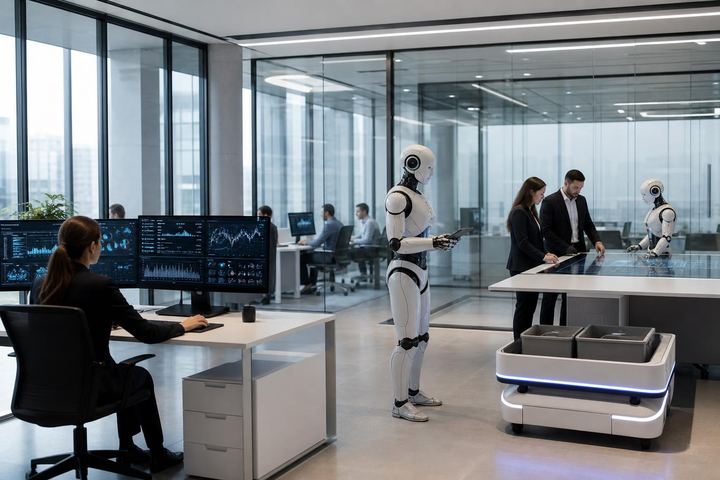 AI 거버넌스와 콘텐츠 출처 인증을 표현한 일러스트