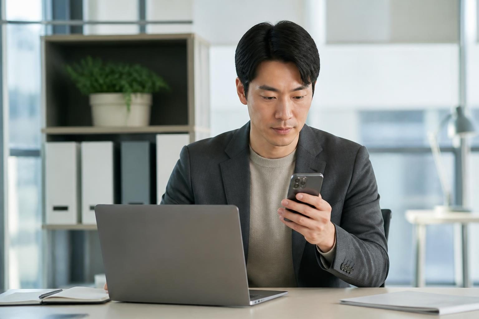 빠르게 생성되는 AI 검색 답변 화면 일러스트