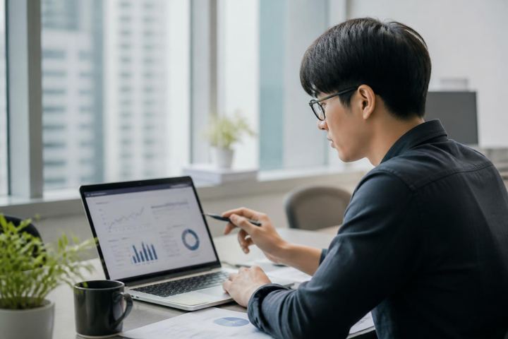 AI 검색 유입을 보여주는 분석 대시보드 화면