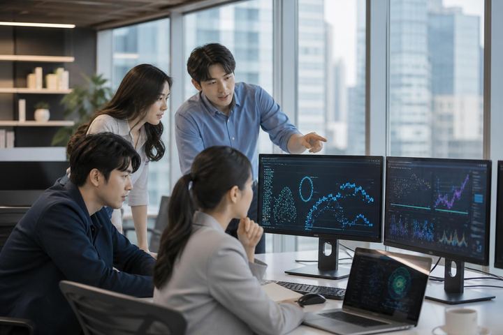 AI 답변 속 브랜드 언급을 분석하는 리포트 화면