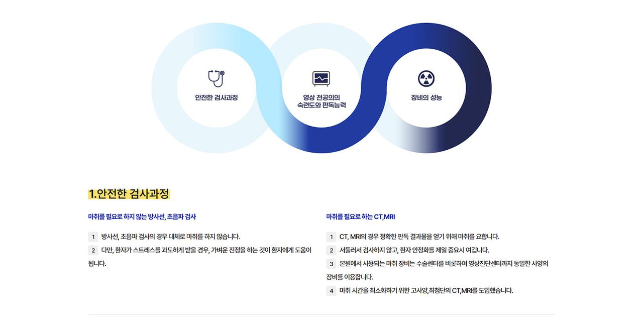 천안동물의료센터 홈페이지 화면