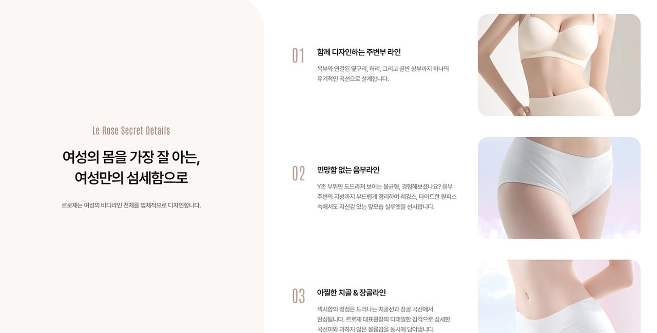 르로제의원 홈페이지 화면