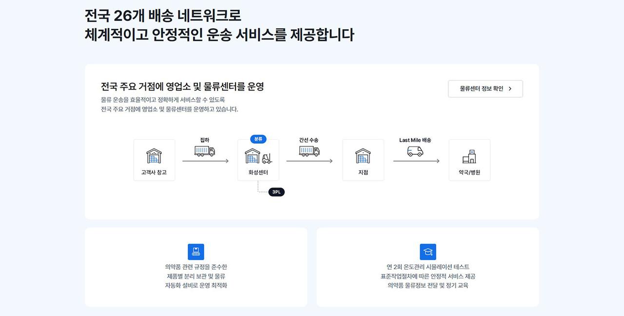 로지스팟 홈페이지 화면